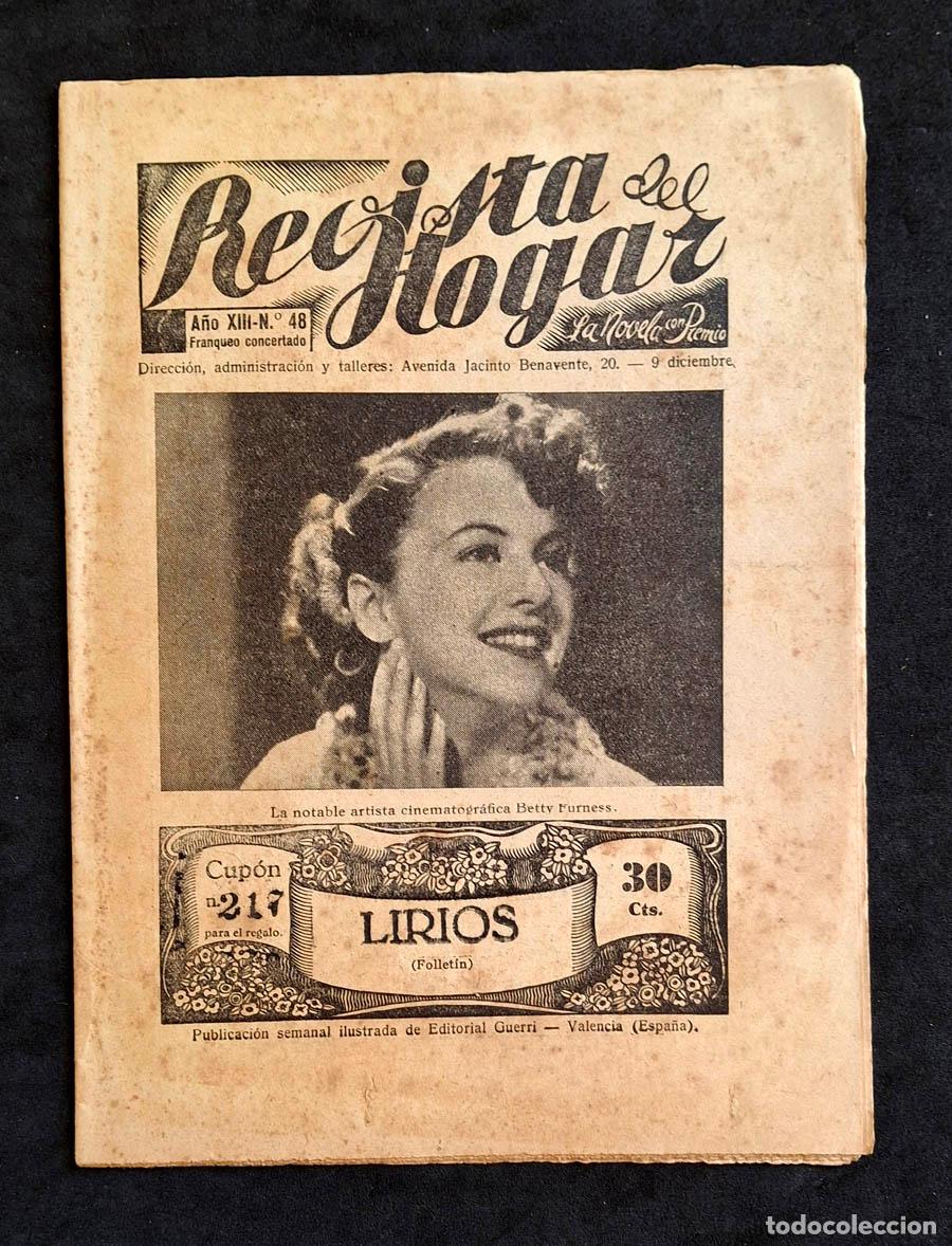 Coleccionismo de revistas y peri&oacute;dicos: La Novela con Premio - Revista del Hogar, a&ntilde;o XIII numero 48, 9 de diciembre de 1936