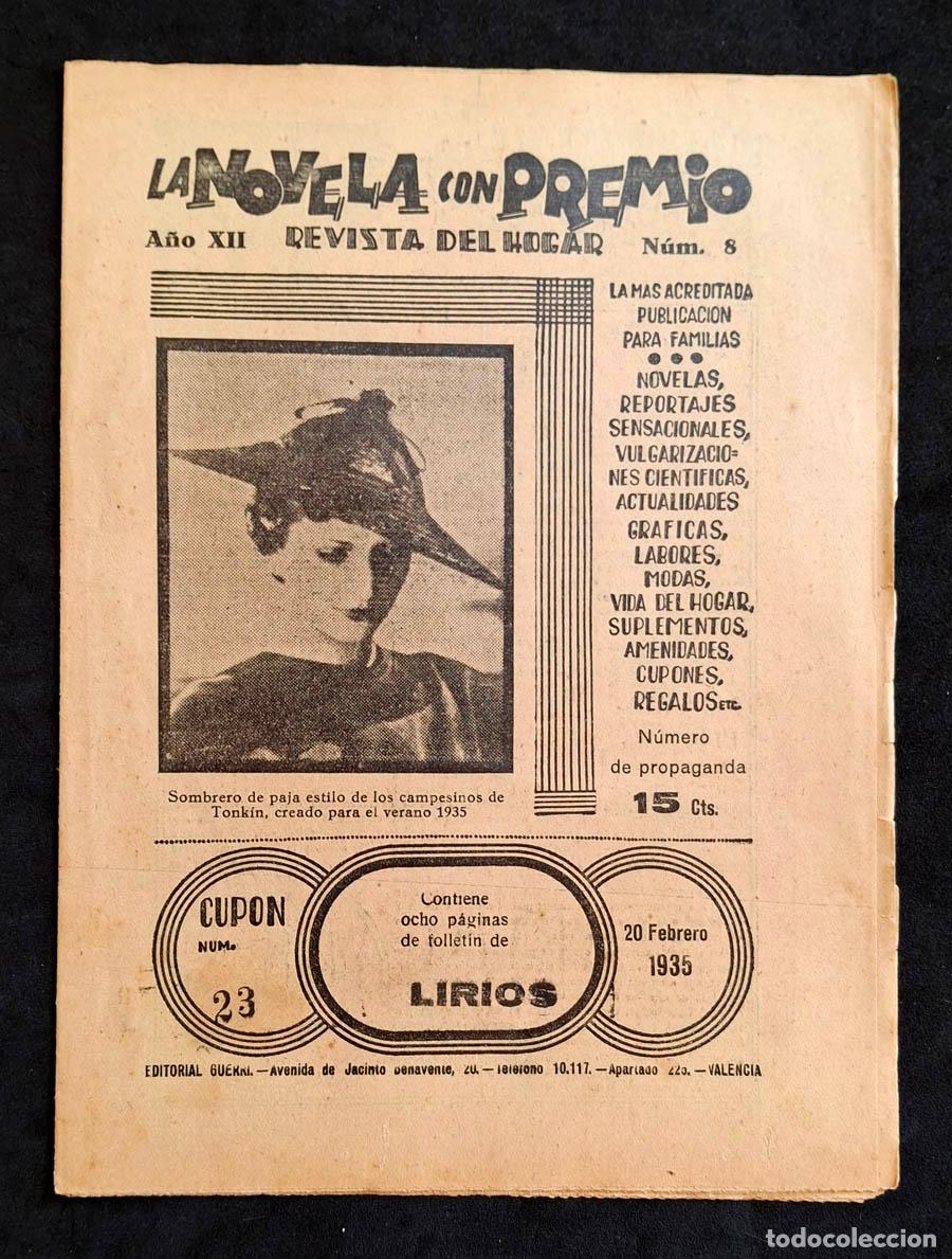 Coleccionismo de revistas y peri&oacute;dicos: La Novela con Premio - Revista del Hogar, publicada el 20 de febrero de 1935