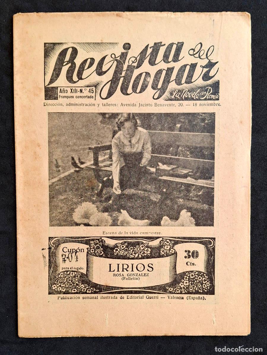 Coleccionismo de revistas y peri&oacute;dicos: Revista del Hogar / La Novela con Premio A&ntilde;o XIII, N.&ordm; 45, 18 de noviembre