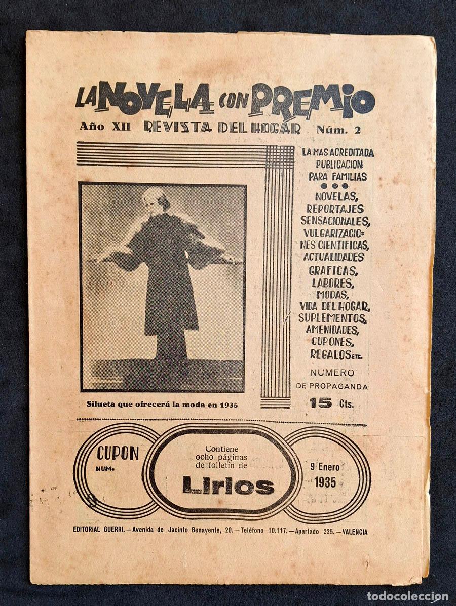 Coleccionismo de revistas y peri&oacute;dicos: La Novela con Premio - Revista del Hogar, a&ntilde;o XII numero 2, 9 de enero de 193