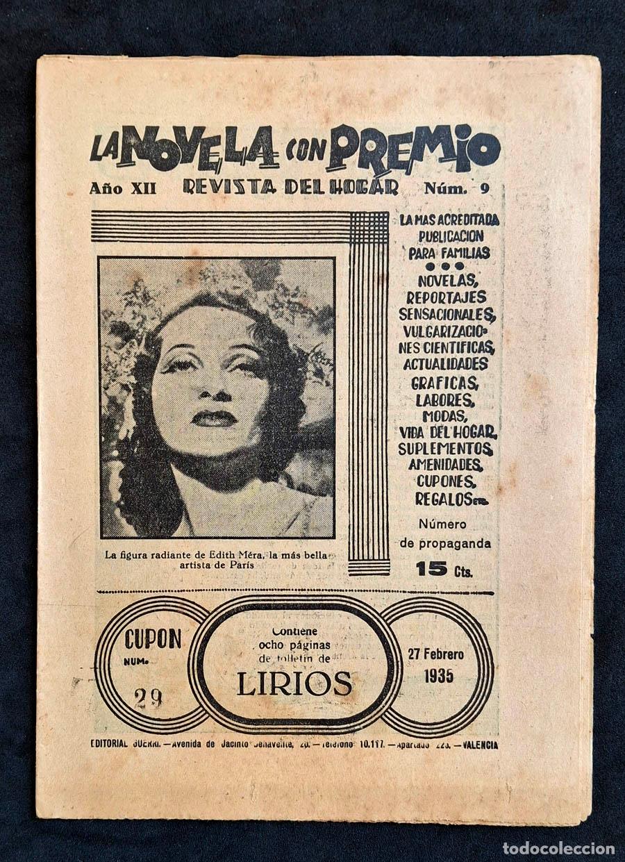 Coleccionismo de revistas y peri&oacute;dicos: La Novela con Premio - Revista del Hogar, a&ntilde;o XII numero 9 , 27 de febrero de 1935