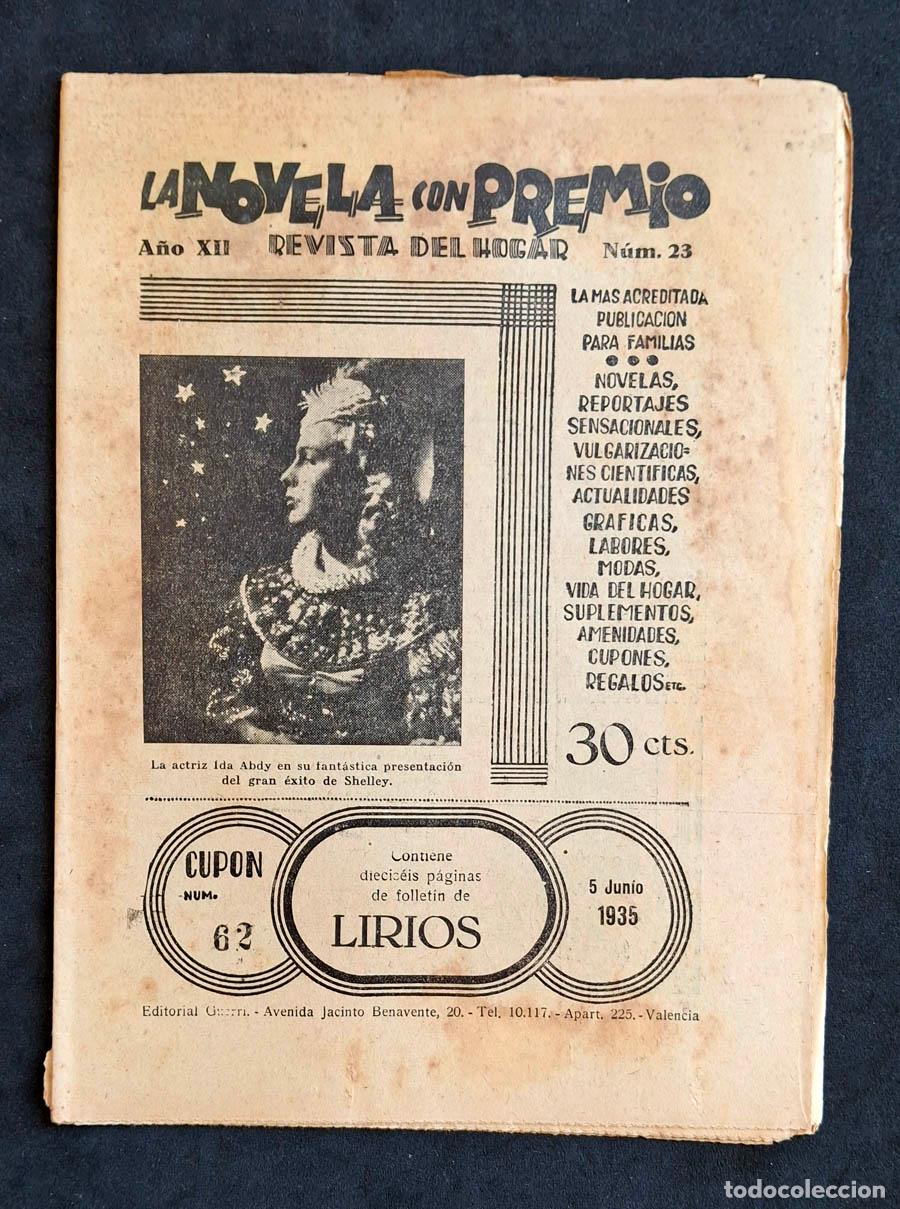 Coleccionismo de revistas y peri&oacute;dicos: La Novela con Premio - Revista del Hogar, a&ntilde;o XII numero 23, 5 de junio de 1935