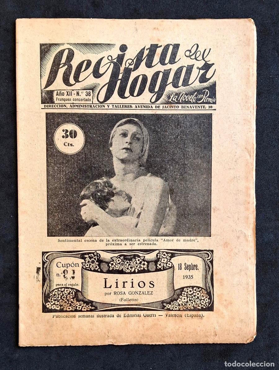 Coleccionismo de revistas y peri&oacute;dicos: La Novela con Premio - Revista del Hogar, a&ntilde;o XII numero 38, 18 de septiembe de 1935