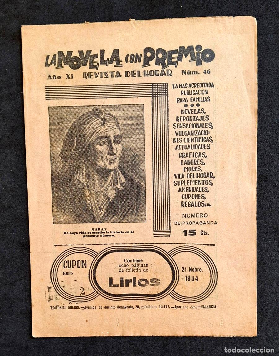 Coleccionismo de revistas y peri&oacute;dicos: La Novela con Premio - Revista del Hogar, a&ntilde;o XI numero 46, 21 de noviembre de 1934