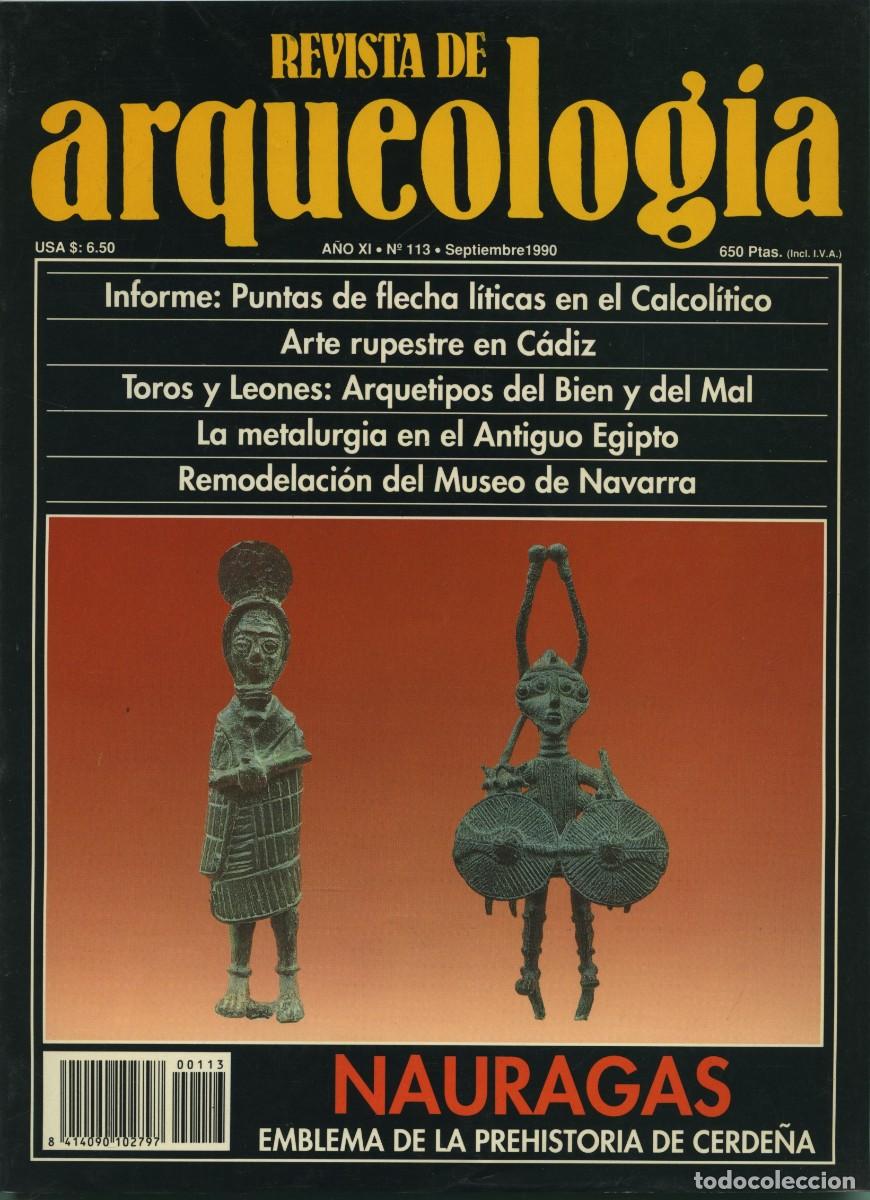 Coleccionismo de revistas y peri&oacute;dicos: REVISTA DE ARQUEOLOG&Iacute;A. A&ntilde;o XI, N&ordm; 113. Septiembre 1990. Nauragas. Emblema de la Prehistoria de Cerd