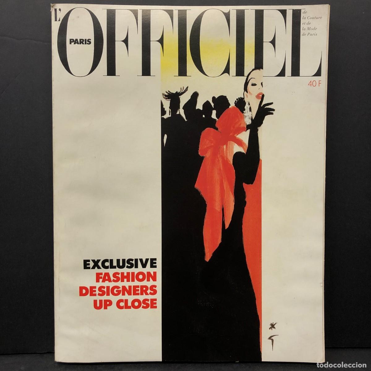 Coleccionismo de revistas y peri&oacute;dicos: PARIS L'OFFICIEL DE LA COUTURE ET DE LA MODE DE PARIS - EXCLUSIVE FASHION DESIGNERS UP CLOSE / 103