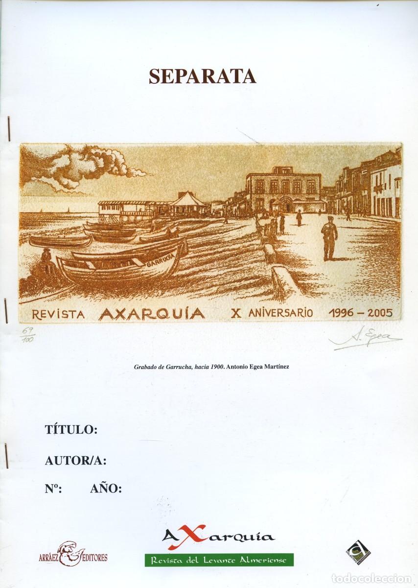Coleccionismo de revistas y peri&oacute;dicos: Separata Revista Axarqu&iacute;a, n&ordm; 11. Verano 2006. Varamiento masivo de varios ejemplares de zifio de cu