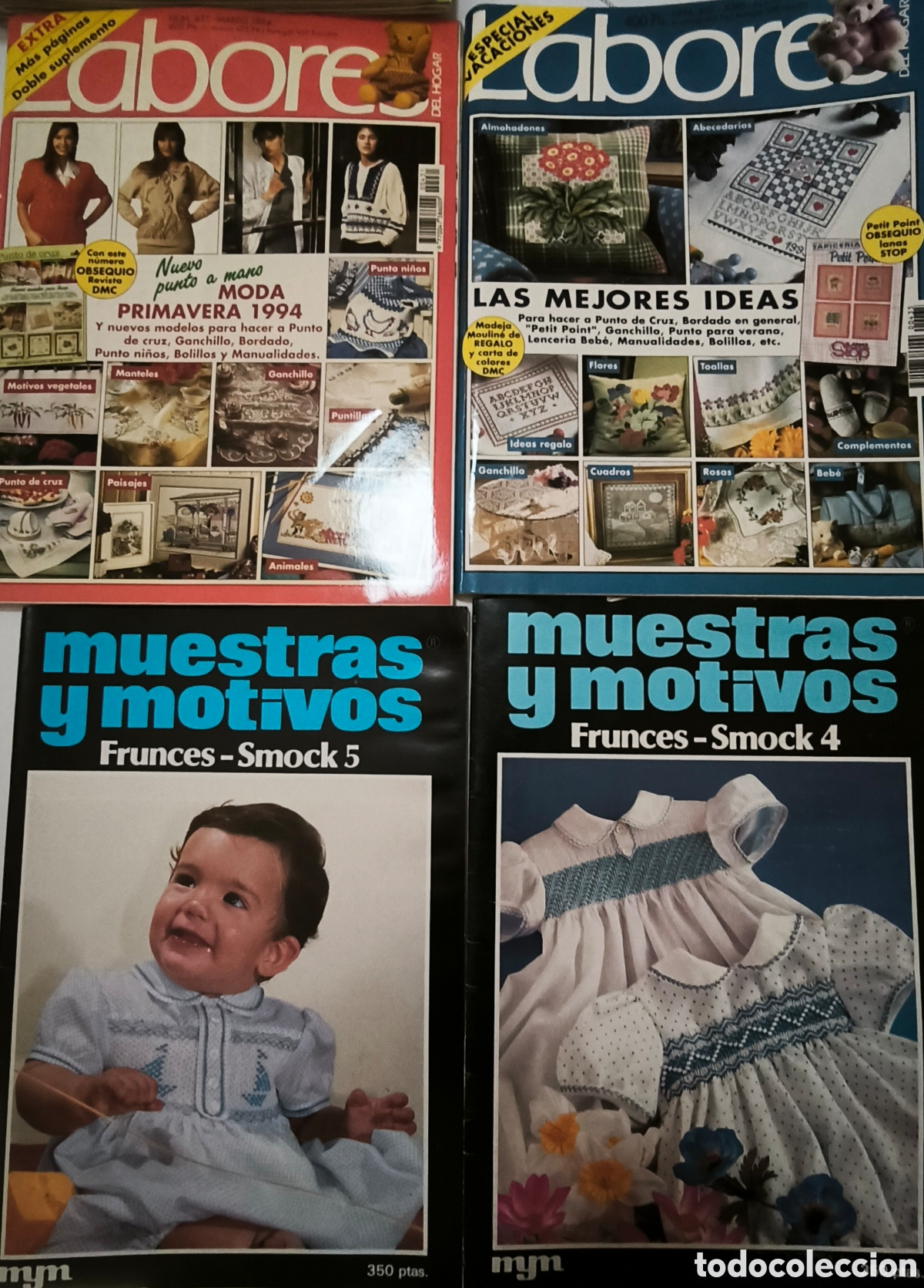 Coleccionismo de revistas y peri&oacute;dicos: PUNTO DE CRUZ Y LABORES. 13 REVISTAS.