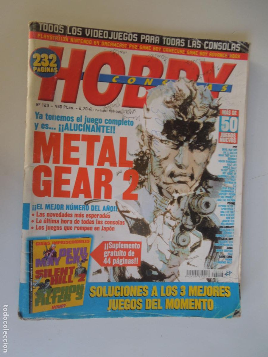 Coleccionismo de revistas y peri&oacute;dicos: HOBBY CONSOLAS N&ordm; 123 -METAL GEAR 2 - SOLUCIONES A LOS 3 MEJORES JUEGOS