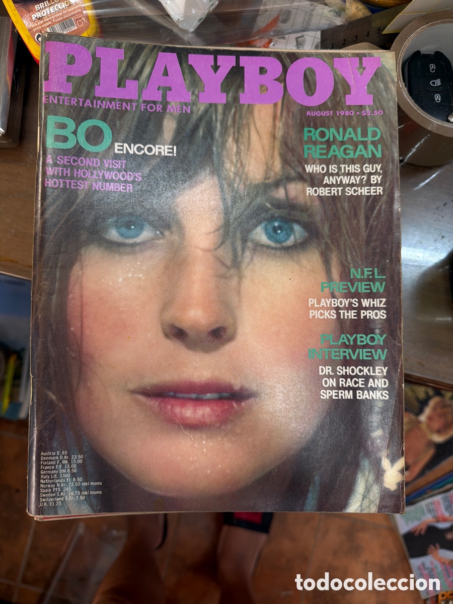 Coleccionismo de revistas y peri&oacute;dicos: Revista playboy edici&oacute;n en ingl&eacute;s.lote de 7 revistas.agosto 1980