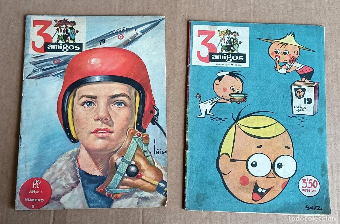 Coleccionismo de revistas y peri&oacute;dicos: 3 AMIGOS Revista de todos los chicos -- A&ntilde;o I num 5 &ndash; 33 pgs. N&ordm; 923 &ndash; 1958 &ndash; 27 pgs.