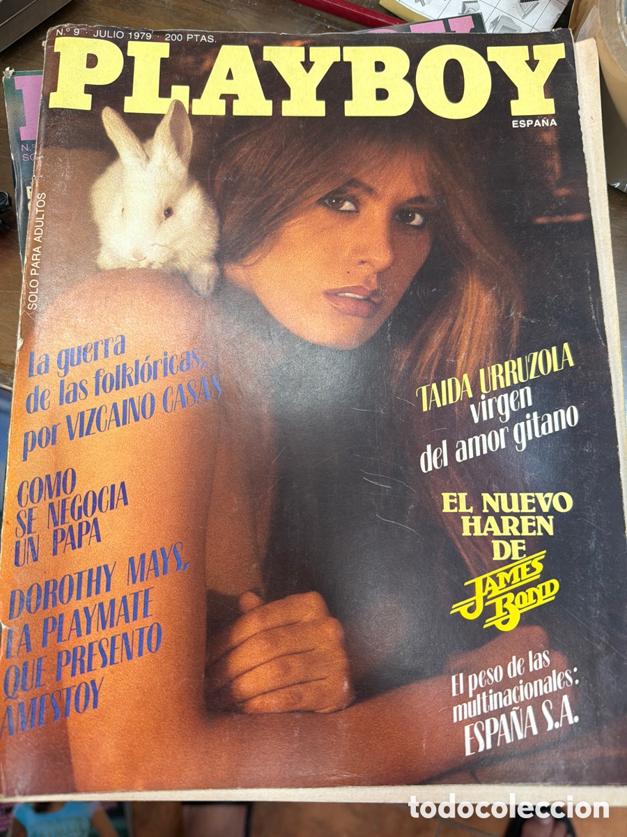 Coleccionismo de revistas y peri&oacute;dicos: Revista playboy en espa&ntilde;ol er&oacute;tica. Lote de 4 revistas.a&ntilde;o 1979 julio abril marzo y mayo