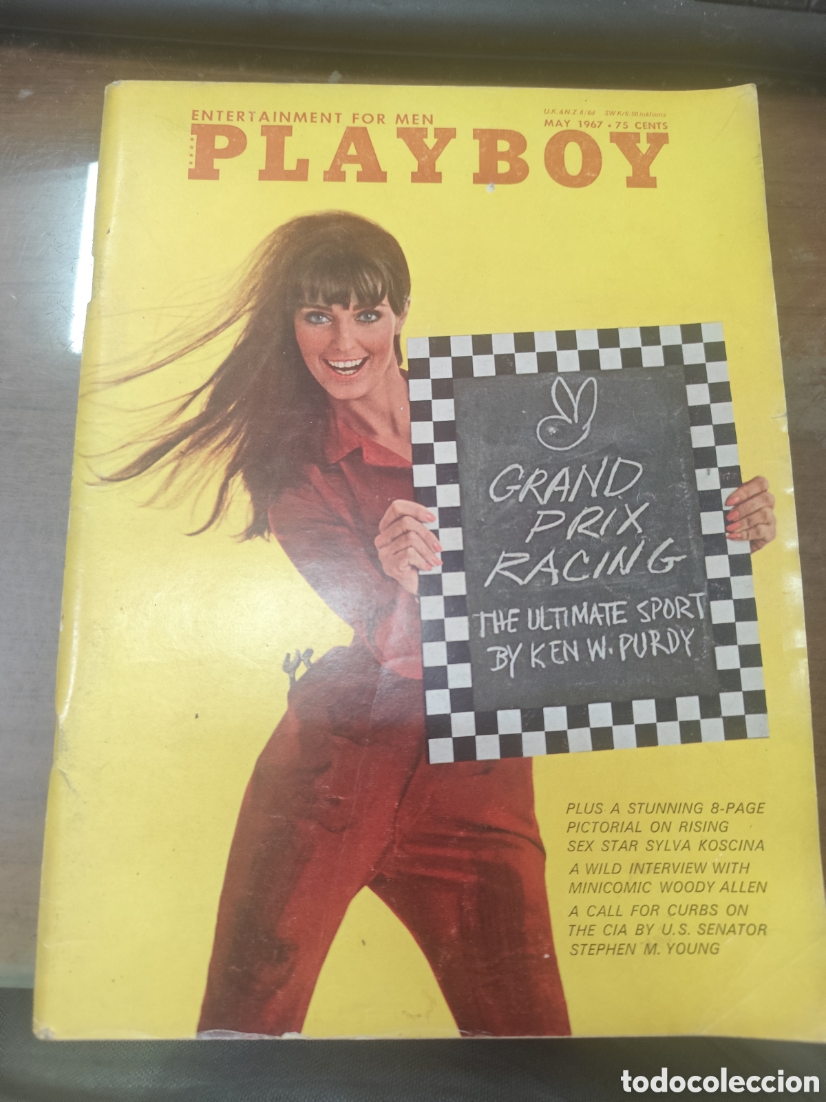 Coleccionismo de revistas y peri&oacute;dicos: Revista Playboy USA may 1967. Incluye p&oacute;ster central. Erotica