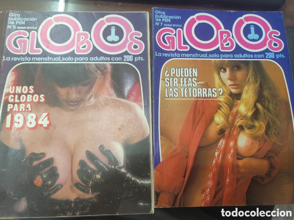 Coleccionismo de revistas y peri&oacute;dicos: Lote revista menstrual Globos. 7 ejemplares. Ver fotos para ver n&deg;. No se venden sueltas Erotica