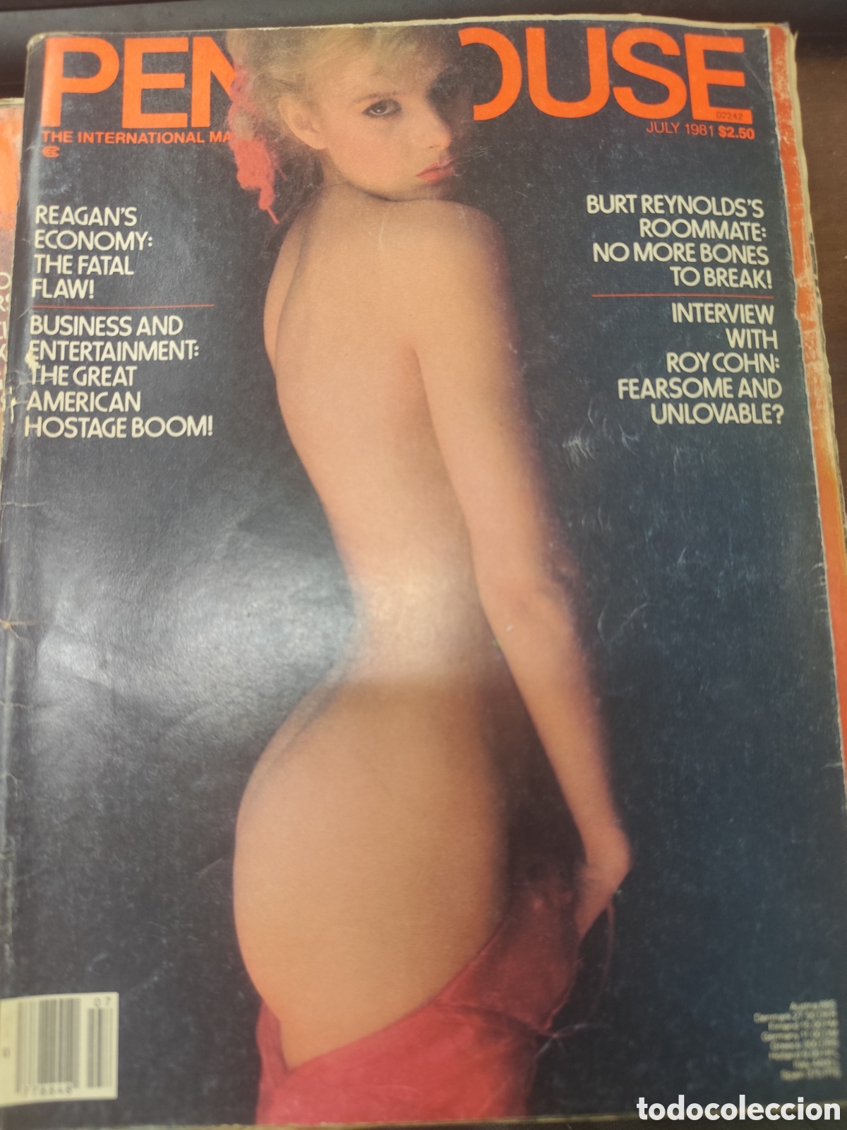 Coleccionismo de revistas y peri&oacute;dicos: Lote 3 ejemplares Penthouse. Edici&oacute;n inglesa. A&ntilde;o 1981. Erotica. Incluye p&oacute;ster central