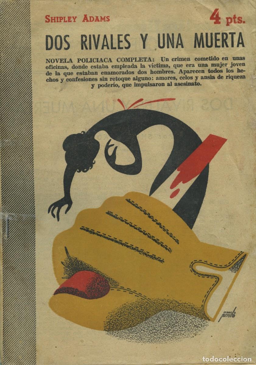Coleccionismo de revistas y peri&oacute;dicos: Shipley Adams. DOS RIVALES Y UNA MUERTA. Domingo 21 de marzo de 1954. Madrid. Pp. 82