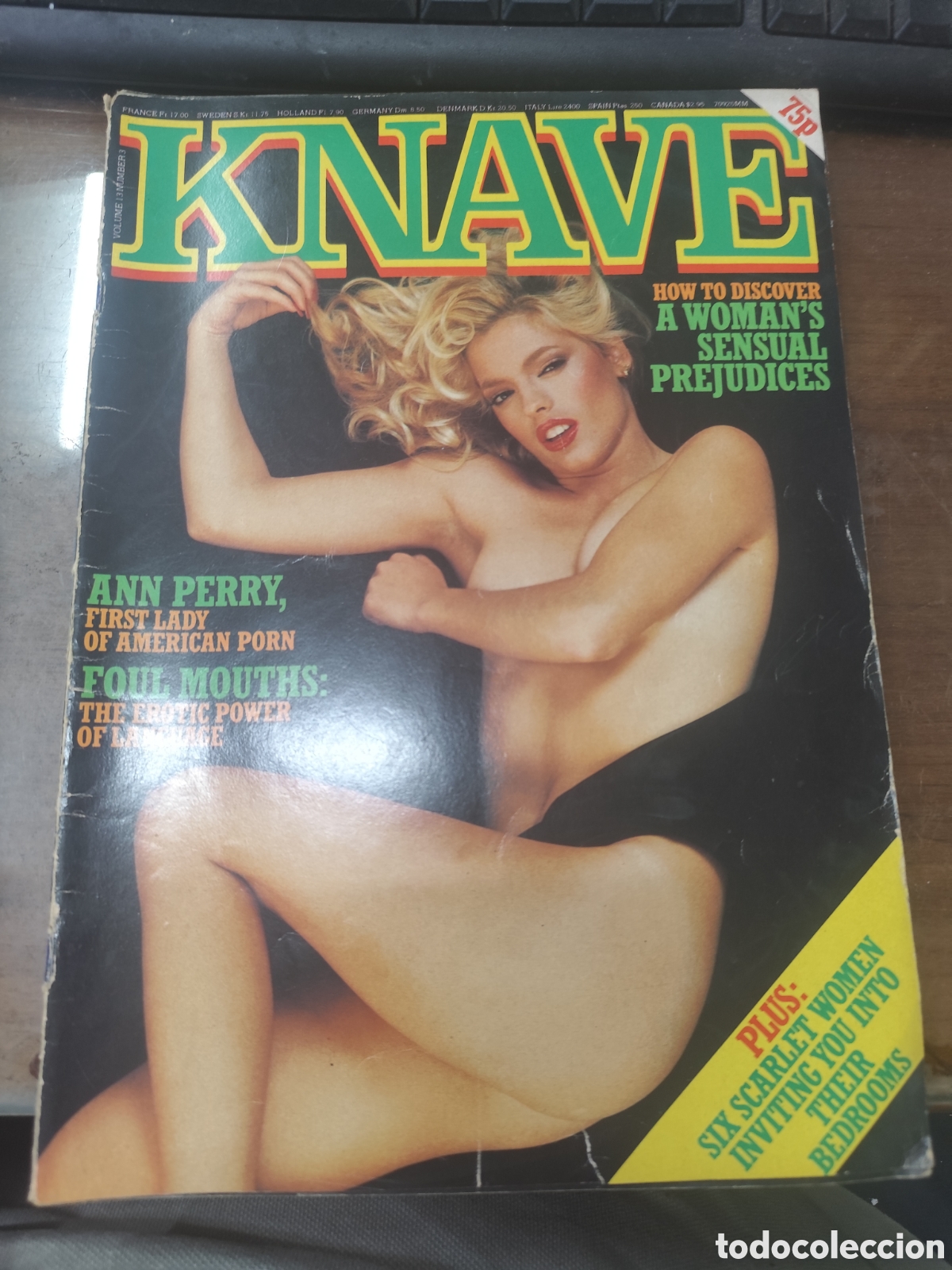 Coleccionismo de revistas y peri&oacute;dicos: Revista er&oacute;tica inglesa Knave n. 3. A&ntilde;o 1981