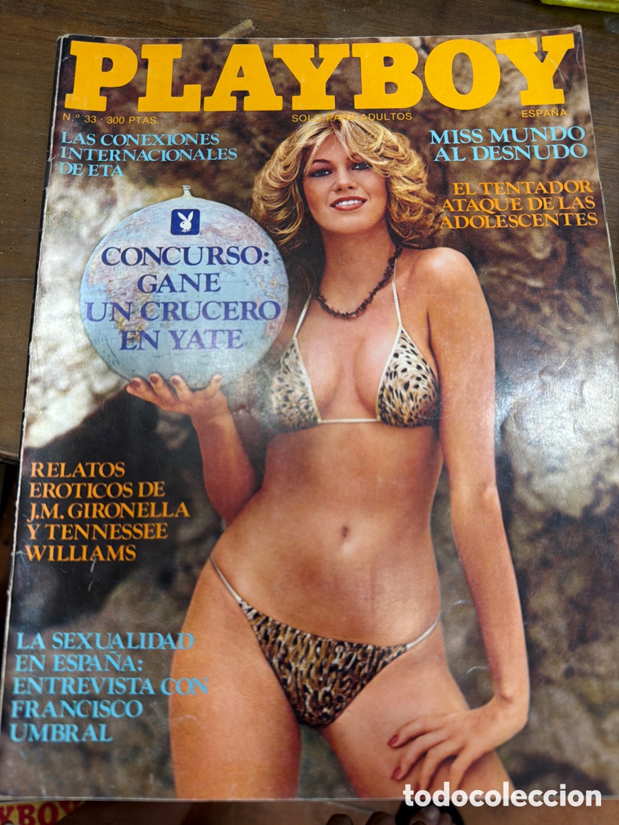 Coleccionismo de revistas y peri&oacute;dicos: Lote de 3 revistas playboy edici&oacute;n espa&ntilde;ola. A&ntilde;o 1981 abril N30 agosto N 34 julio N 33