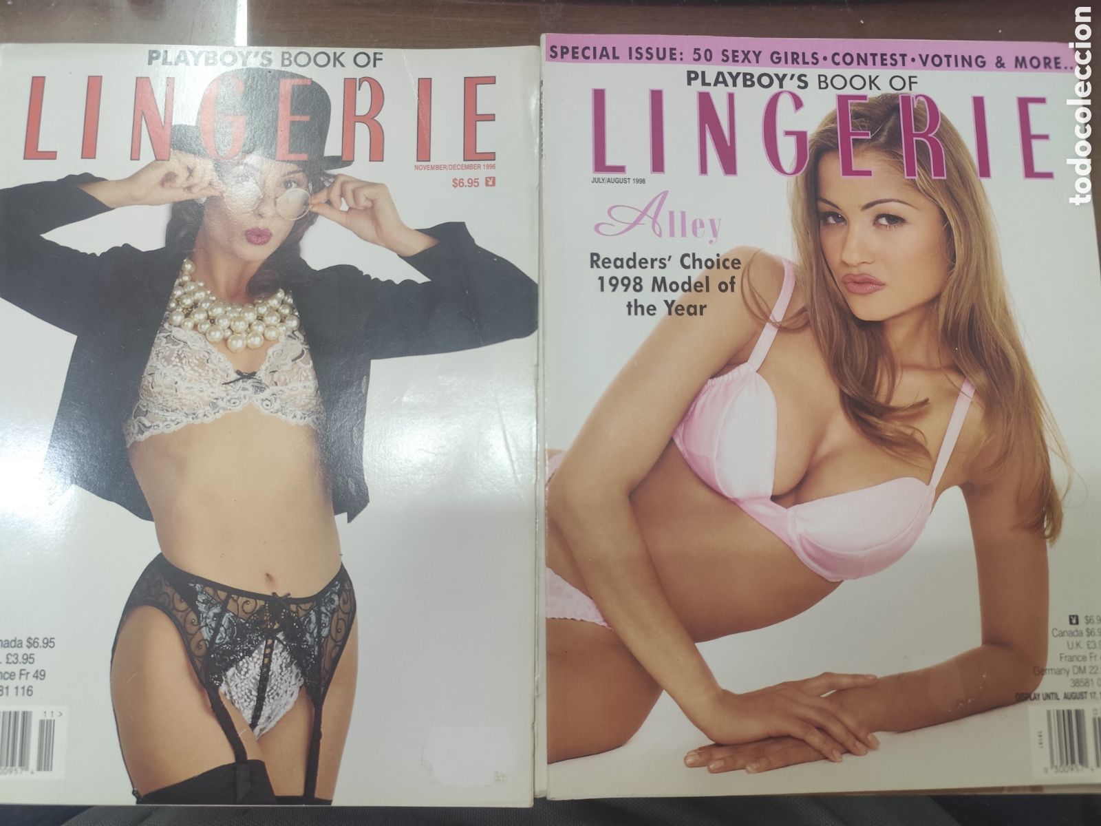 Coleccionismo de revistas y peri&oacute;dicos: Lote 3 ejemplares Playboy book of lingerie. Erotico