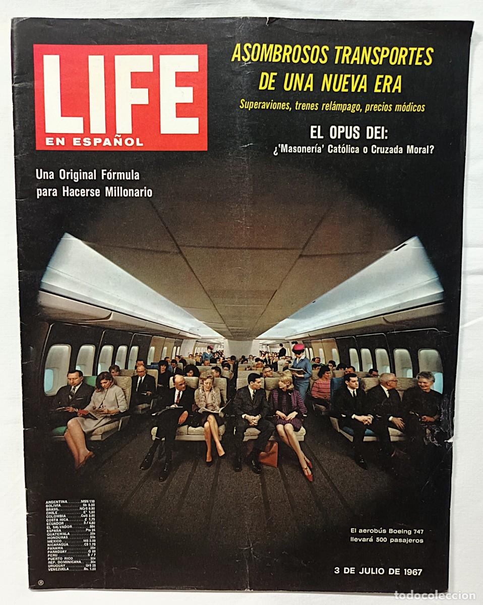 Coleccionismo de revistas y peri&oacute;dicos: REVISTA LIFE EN ESPA&Ntilde;OL DE 3 DE JULIO DE 1967