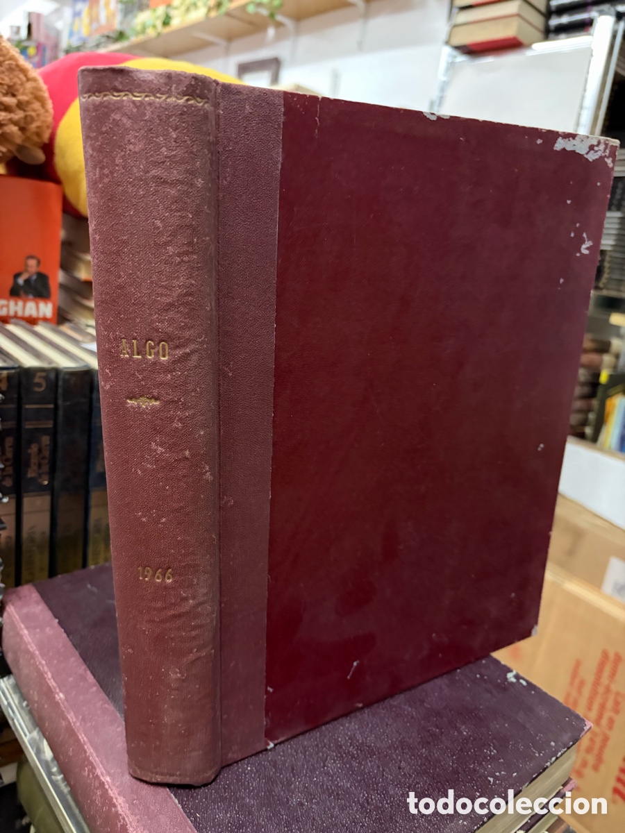Coleccionismo de revistas y peri&oacute;dicos: Revista Algo. A&ntilde;o 1966. Encuadernada en tomo