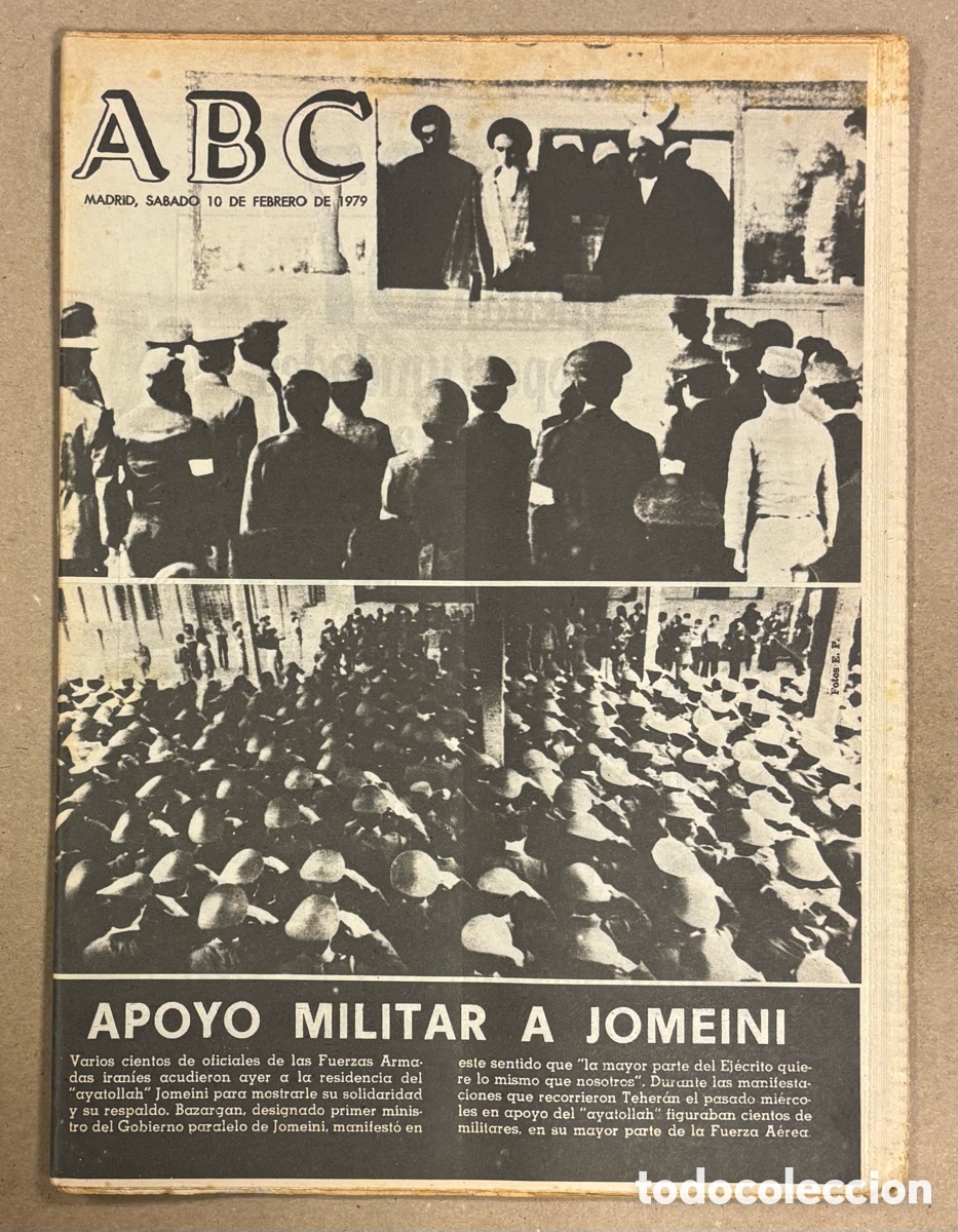 Coleccionismo de revistas y peri&oacute;dicos: ABC (10 DE FEBRERO DE 1979). APOYO MILITAR A JOMEINI, CRIMEN DE LOS GALINDOS,&hellip;