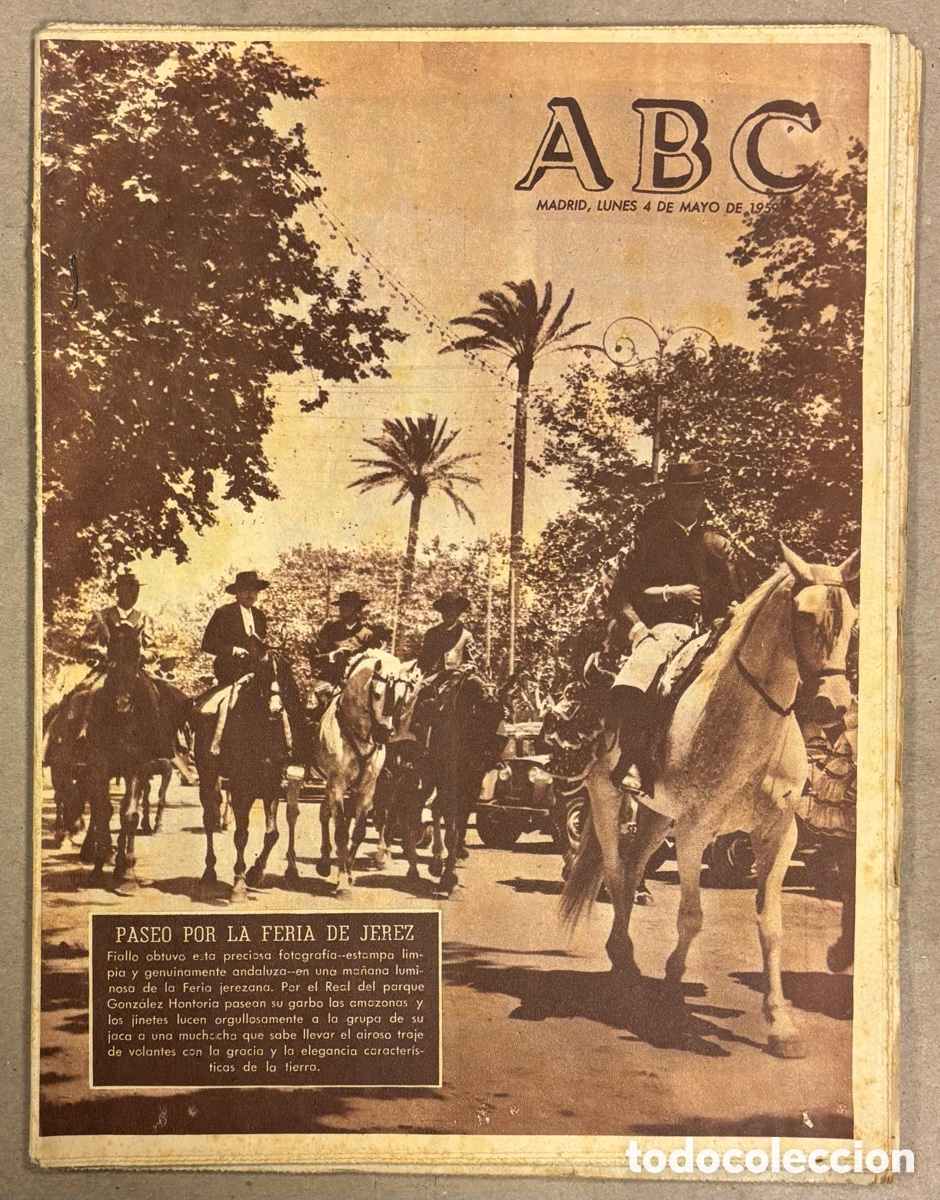 Coleccionismo de revistas y peri&oacute;dicos: ABC (4 MAYO 1959). PASEO POR LA FERIA DE JEREZ, PARTIDO DE F&Uacute;TBOL ENTRE &Aacute;RBITROS ACABA A PU&Ntilde;ETAZOS