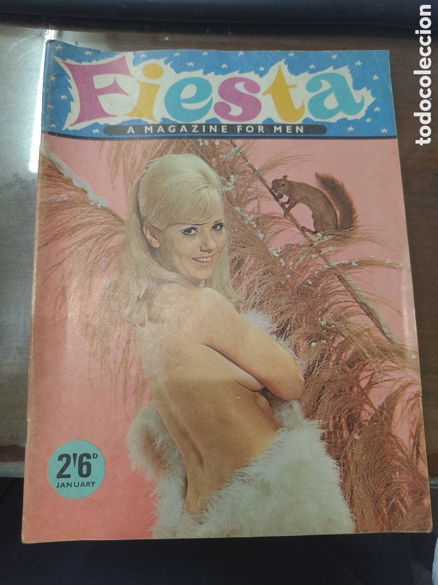 Coleccionismo de revistas y peri&oacute;dicos: Revista Erotica inglesa Fiesta vol.1. n.11. A magazine for men. A&ntilde;os 60