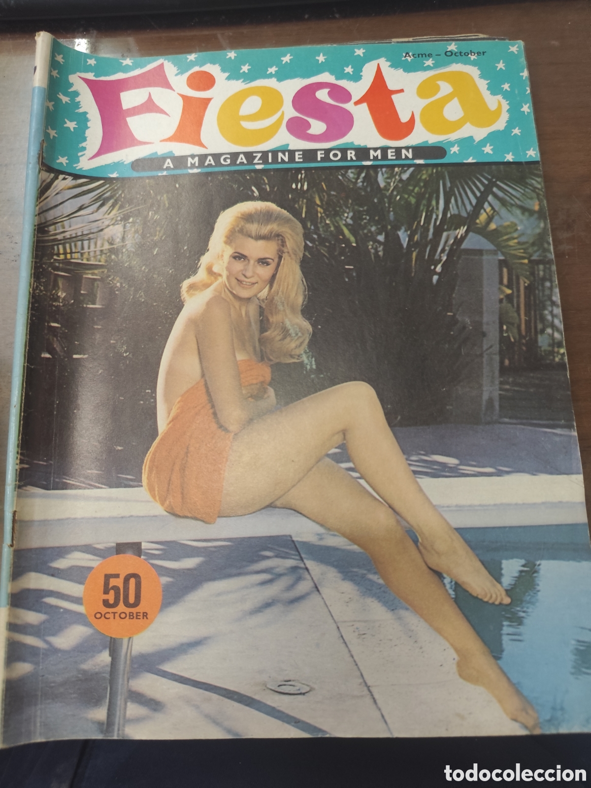 Coleccionismo de revistas y peri&oacute;dicos: Revista Erotica inglesa Fiesta vol.1. n.8. A magazine for men