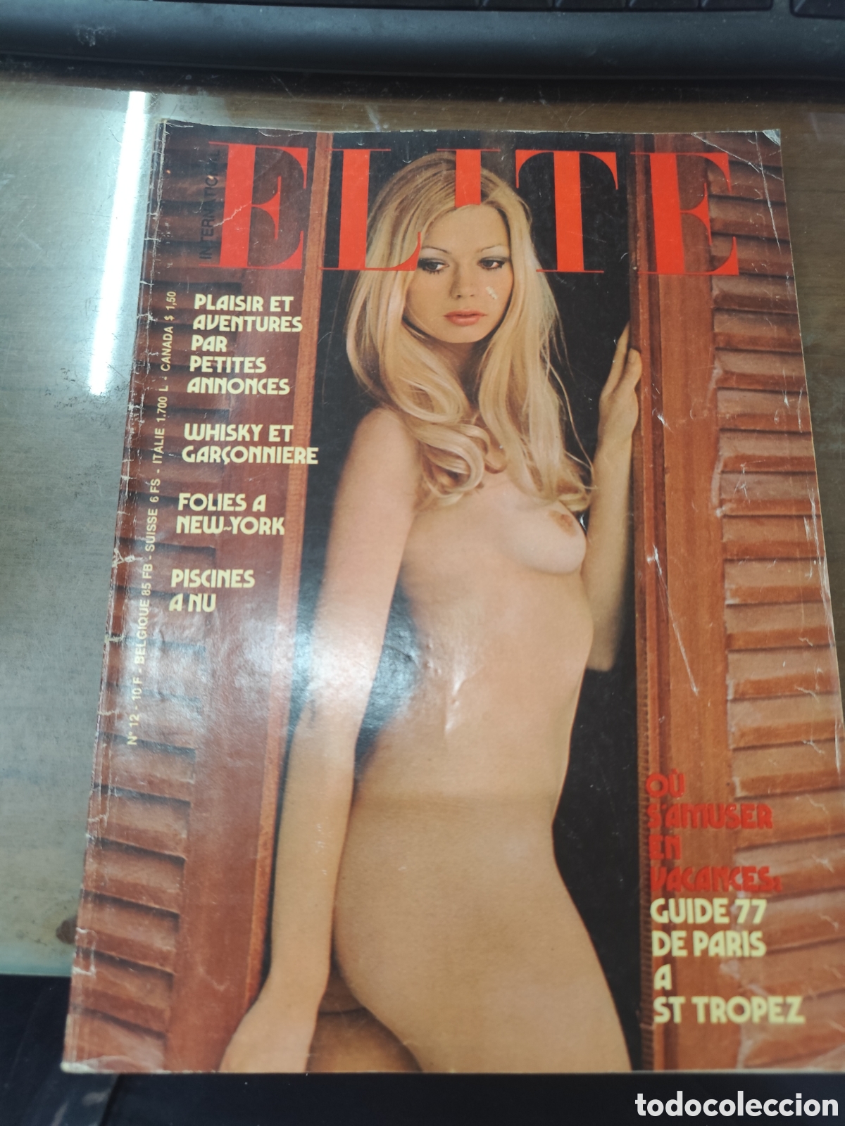 Coleccionismo de revistas y peri&oacute;dicos: Revista Erotica Elite n.12. a&ntilde;o 1977. Incluye p&oacute;ster central