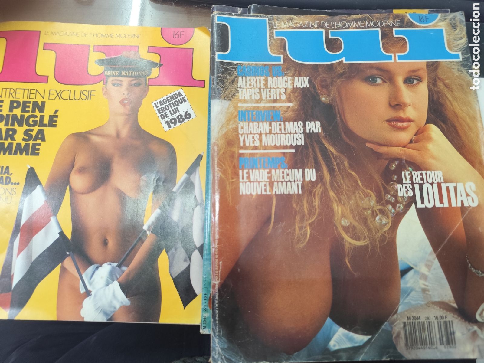 Coleccionismo de revistas y peri&oacute;dicos: Lote de 5 ejemplares revista Erotica francesa Luis. A&ntilde;os 80