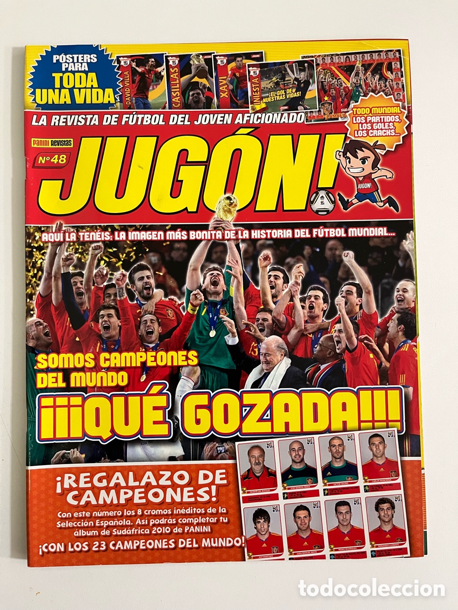 Coleccionismo de revistas y peri&oacute;dicos: Revista jugon 48 espa&ntilde;a mundial 2010 Campeones del mundo