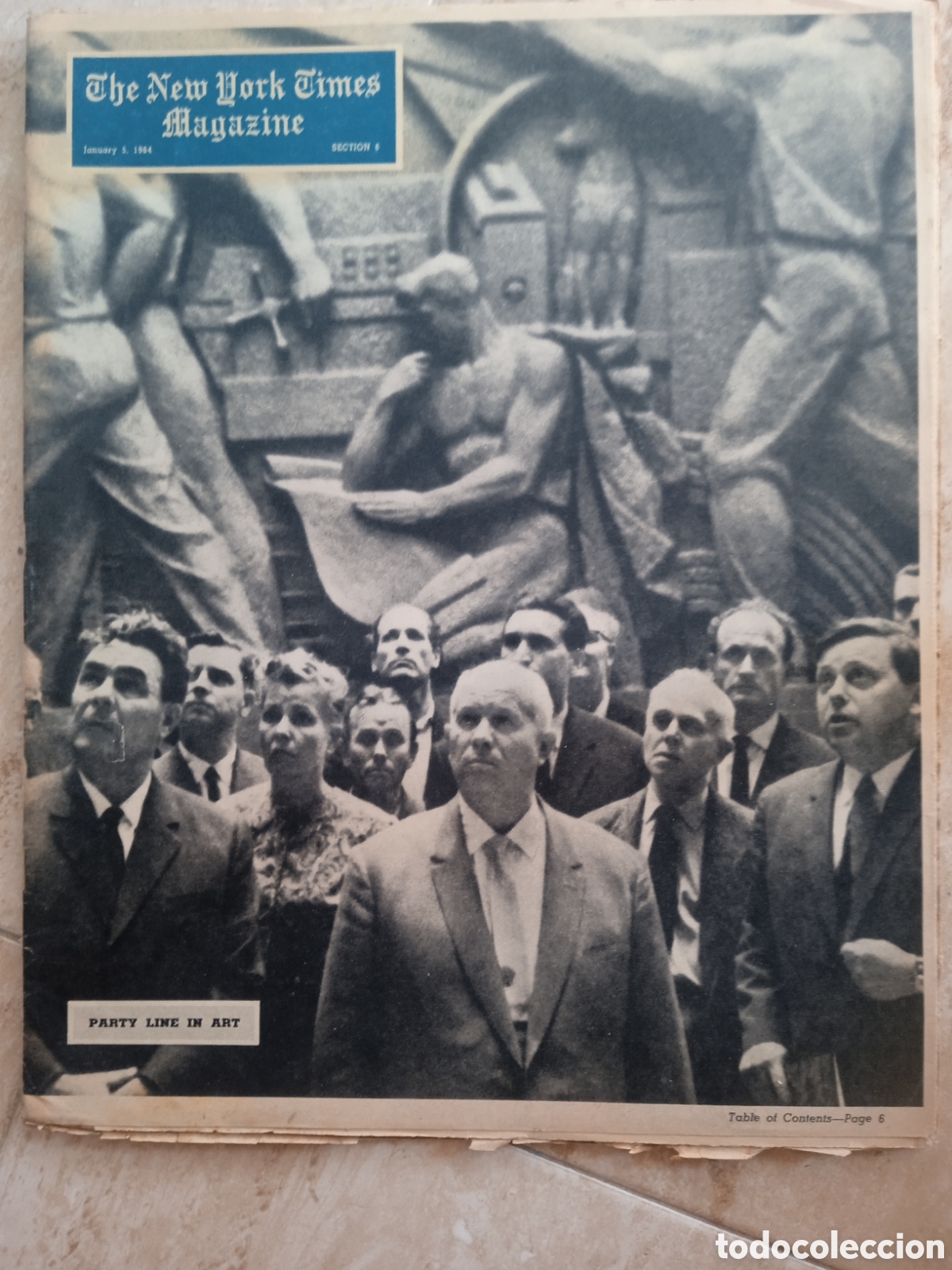 Coleccionismo de revistas y peri&oacute;dicos: The New York Times Magazine section 6 05/01/64