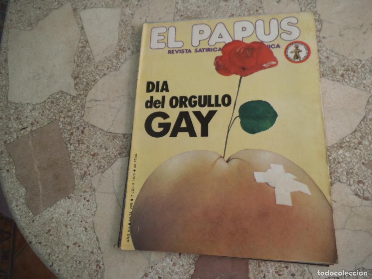 Coleccionismo de revistas y peri&oacute;dicos: el papus, n&ordm; 268, 1979, revista satirica, erotica,humor, dia del orgullo gay