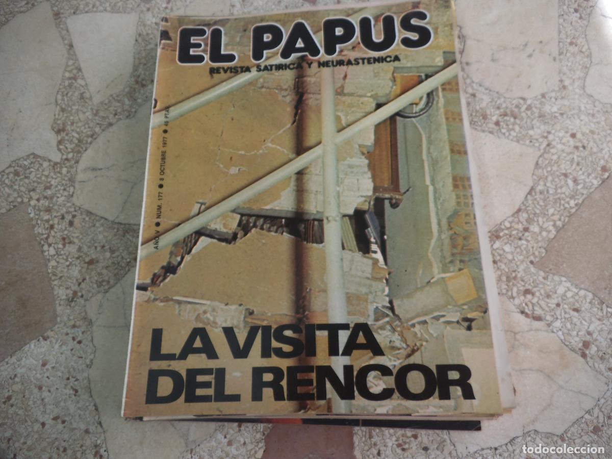 Coleccionismo de revistas y peri&oacute;dicos: el papus, n&ordm; 177, 1977, revista satirica, erotica,humor, la visita del rencor