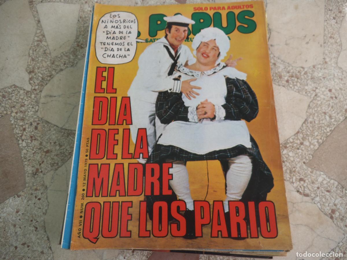 Collection Magazines and Newspapers: el papus, n&ordm; 260, 1979, revista satirica, erotica,humor, el dia de la madre que los pario