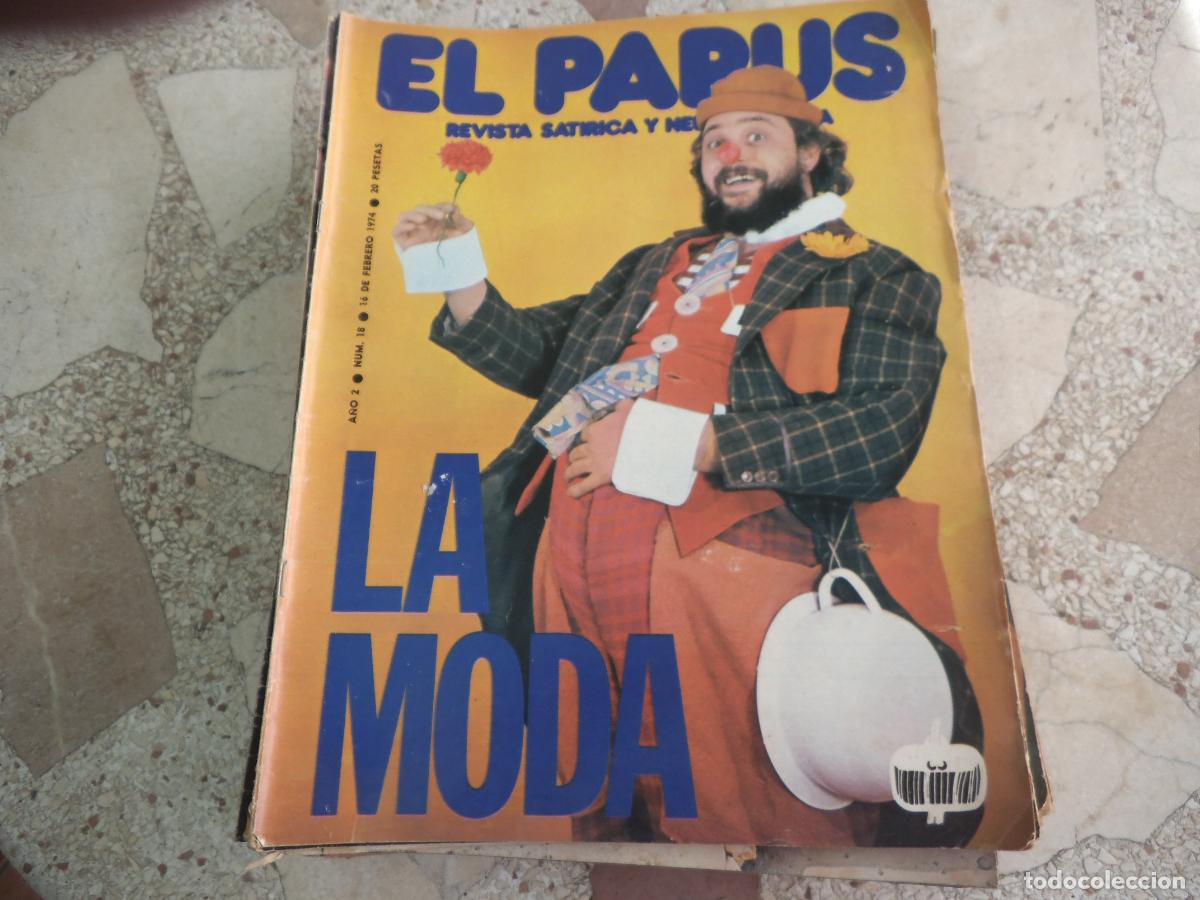 Colecionismo de Revistas e Jornais: el papus, n&ordm; 18, 1974, revista satirica, erotica,humor, la moda