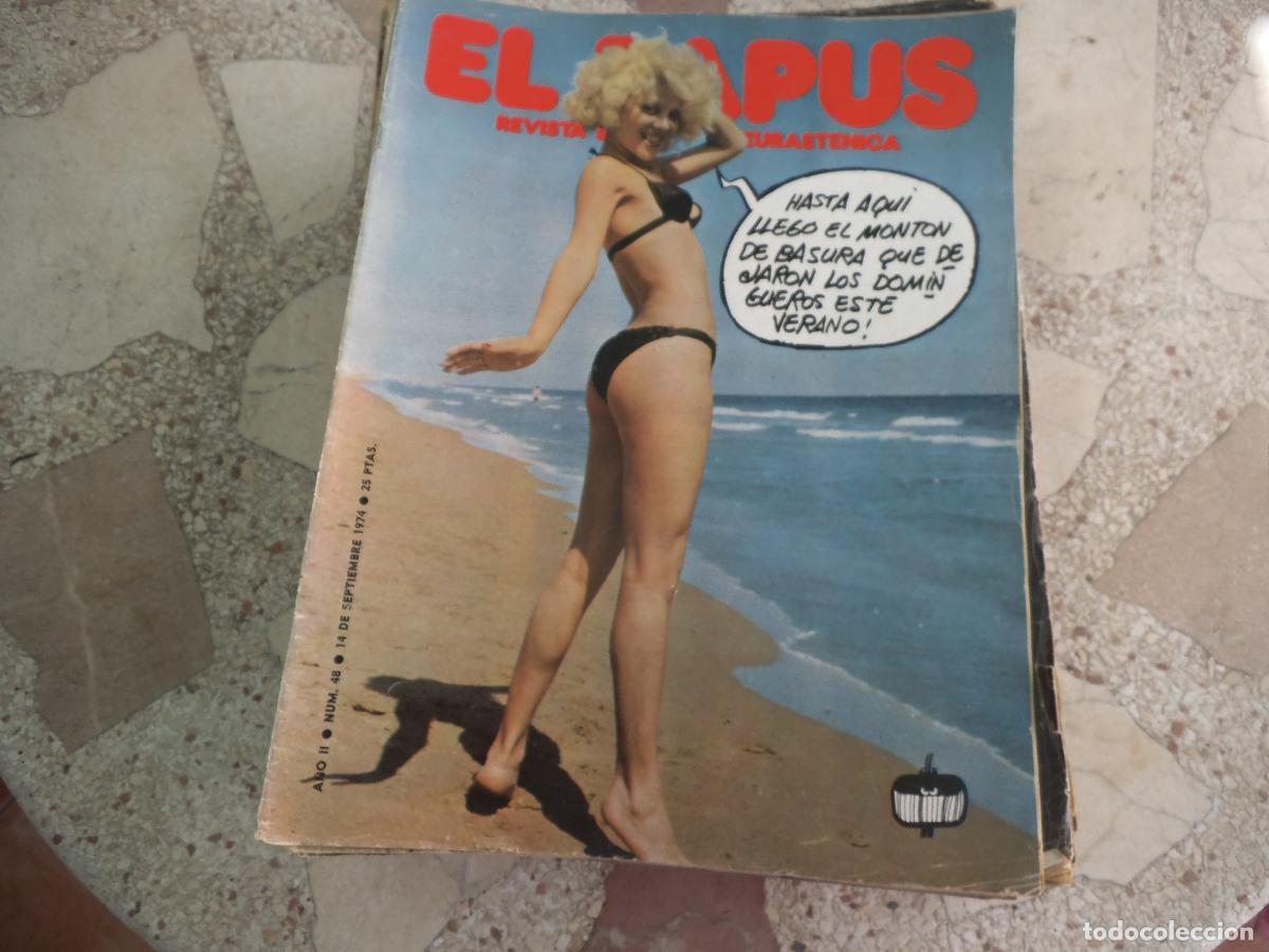 Coleccionismo de revistas y peri&oacute;dicos: el papus, n&ordm; 48, 1974, revista satirica, erotica,humor,