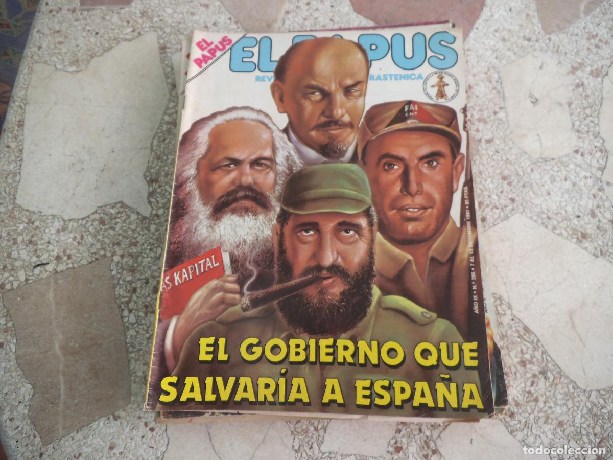 Collection Magazines and Newspapers: el papus, n&ordm; 395, 1981, revista satirica, erotica,humor, el gobierno que salvaria a espa&ntilde;a
