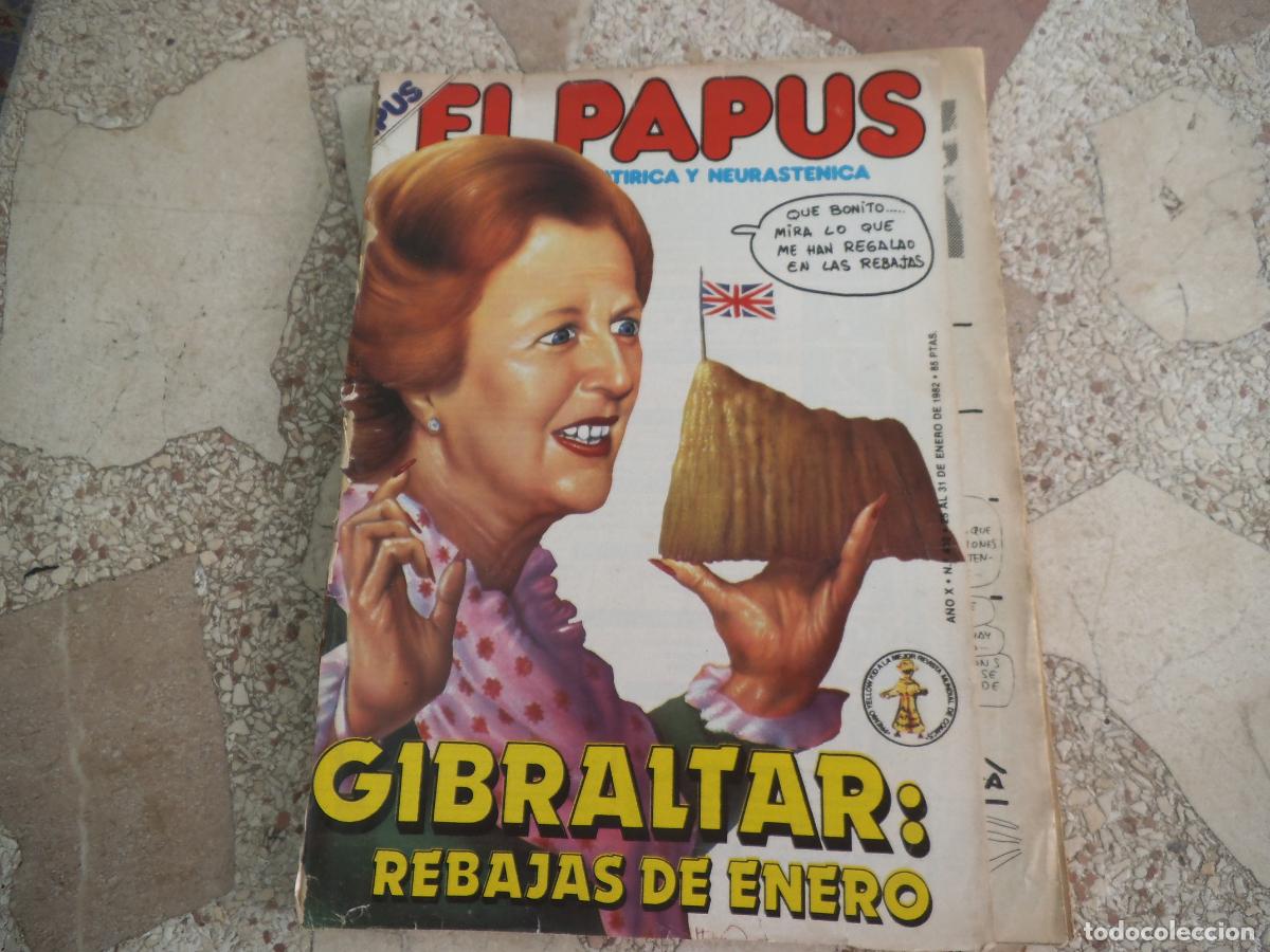 Coleccionismo de revistas y peri&oacute;dicos: el papus, n&ordm; 402, 1982, revista satirica, erotica,humor, fortunato