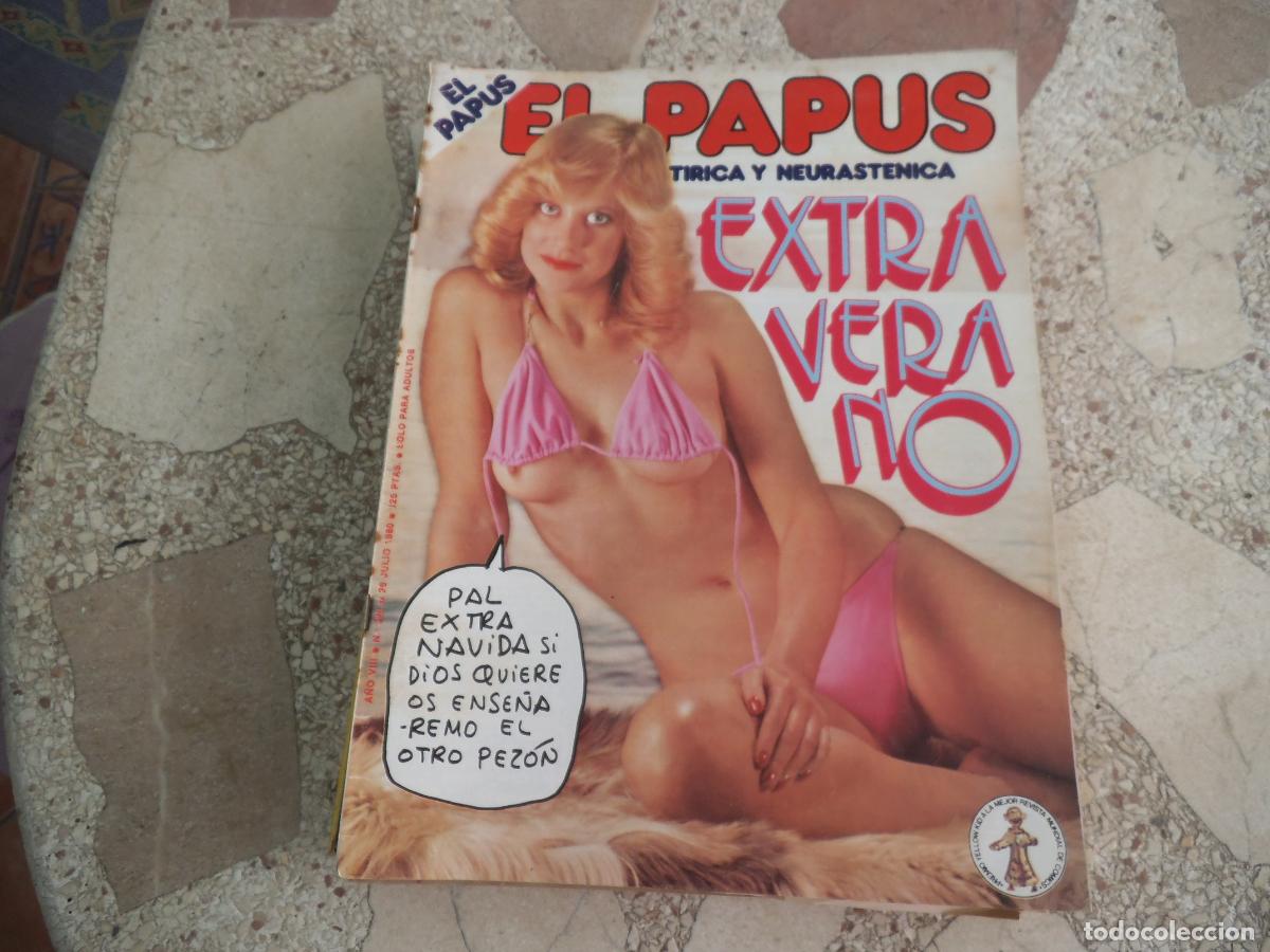 Coleccionismo de revistas y peri&oacute;dicos: el papus, n&ordm; 323, 1980, revista satirica, erotica,humor, extra verano