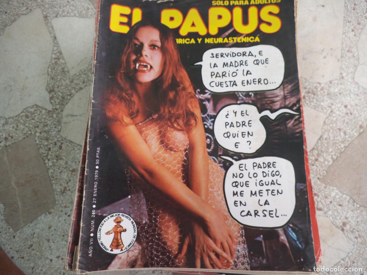 Coleccionismo de revistas y peri&oacute;dicos: el papus, n&ordm; 249, 1979, revista satirica, erotica,humor, la cuesta de enero