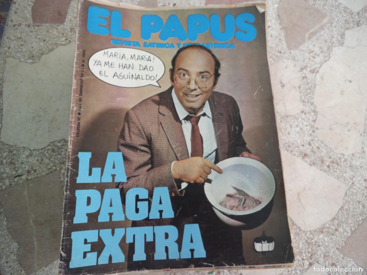 Coleccionismo de revistas y peri&oacute;dicos: el papus, n&ordm; 10, 1973, revista satirica, erotica,humor, la paga extra