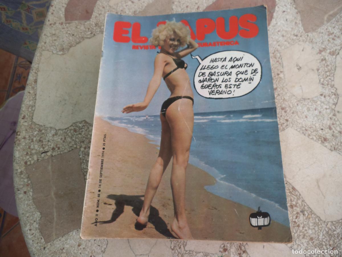 Coleccionismo de revistas y peri&oacute;dicos: el papus, n&ordm; 48, 1974, revista satirica, erotica,humor, verano