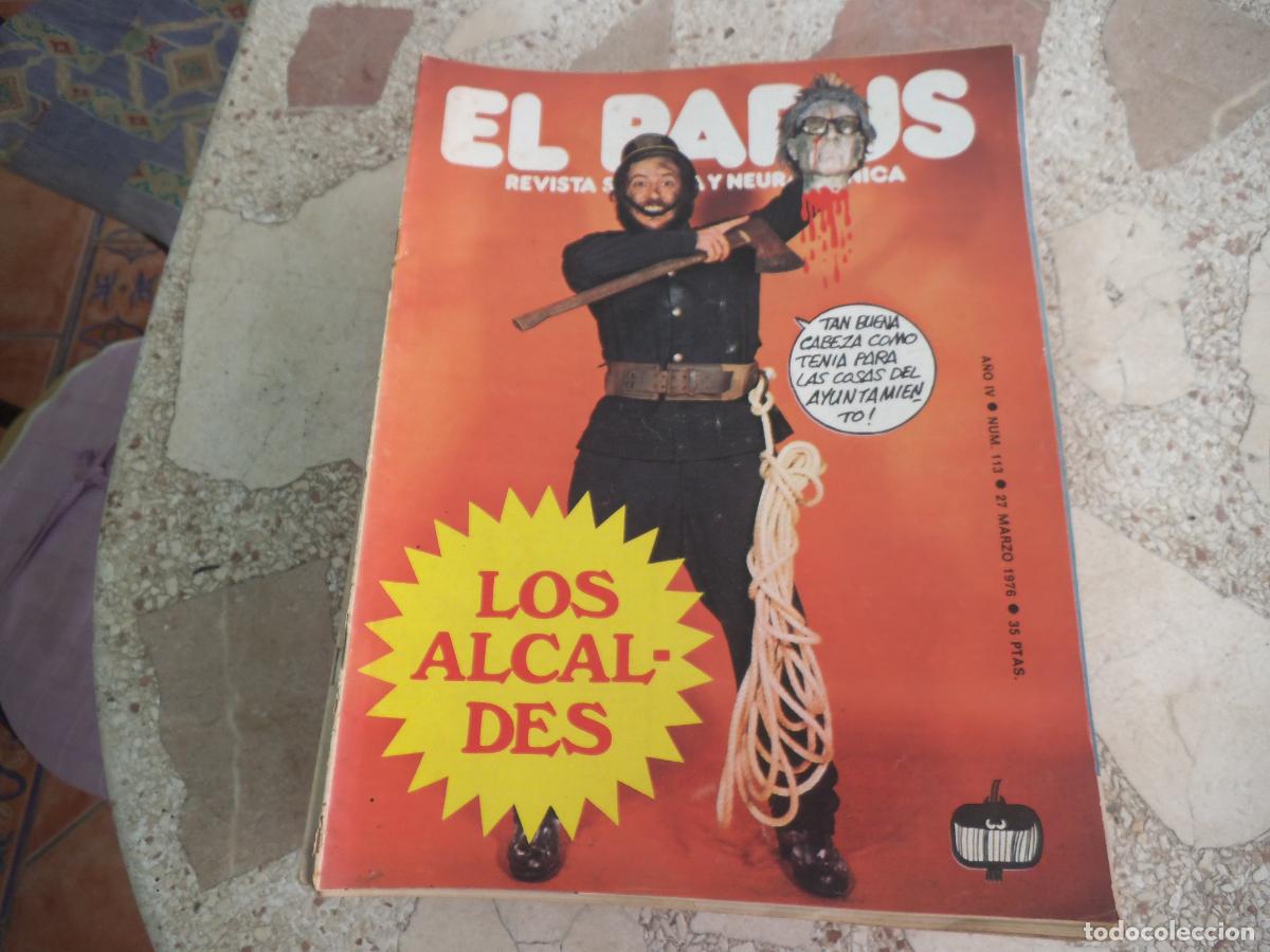Coleccionismo de revistas y peri&oacute;dicos: el papus, n&ordm; 113, 1976, revista satirica, erotica,humor, los alcaldes