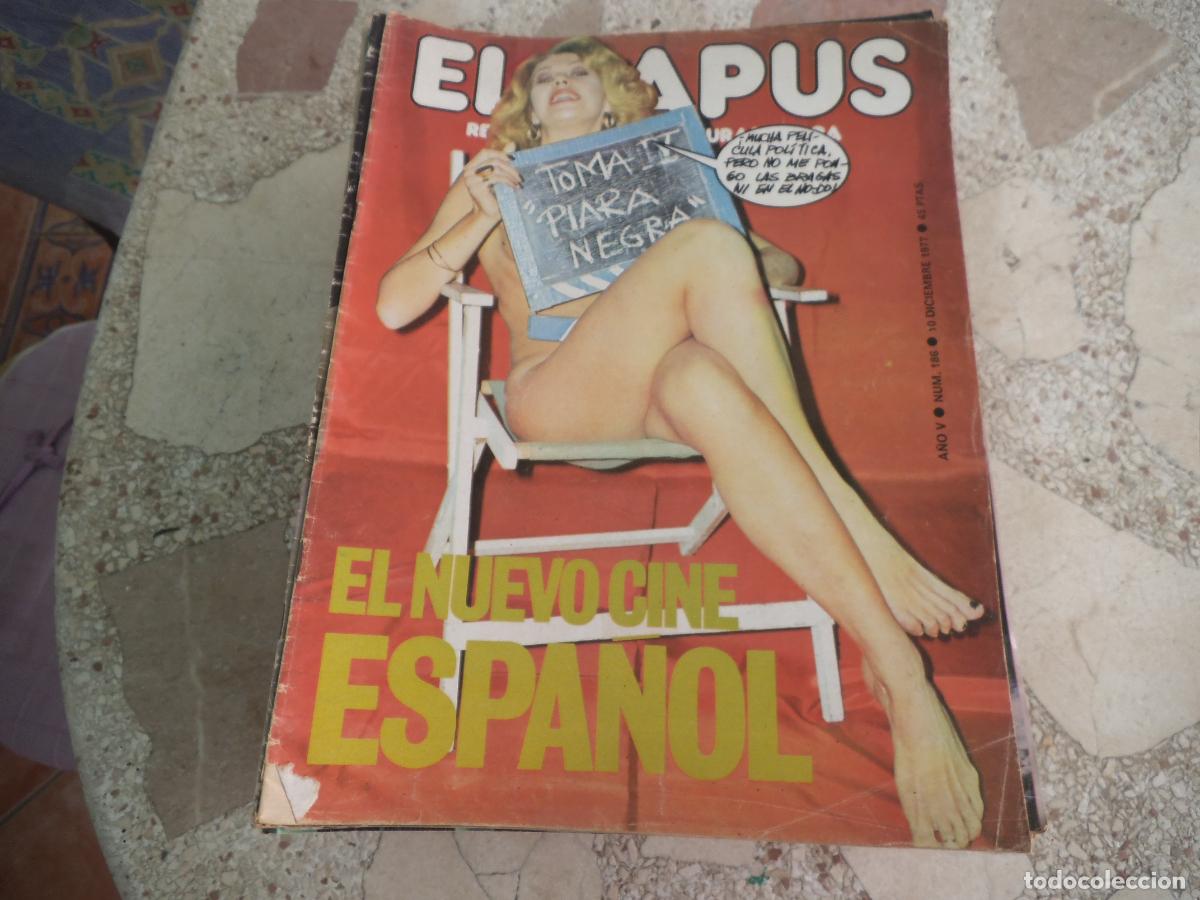 Coleccionismo de revistas y peri&oacute;dicos: el papus, n&ordm; 186, 1977, revista satirica, erotica,humor, el nuevo cine espa&ntilde;ol
