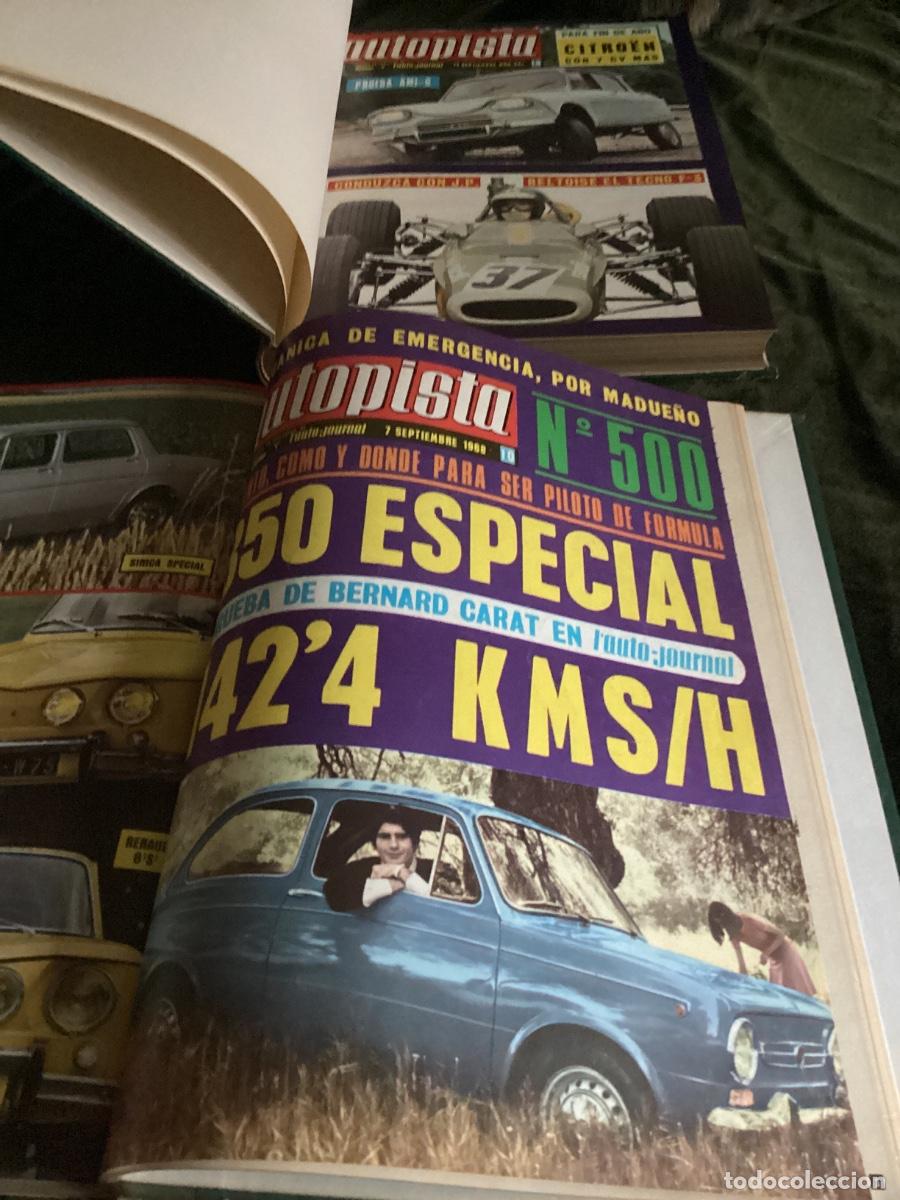 Coleccionismo de revistas y peri&oacute;dicos: REVISTA AUTOPISTA. DOS TOMOS ENCUADERNADOS CON N&Uacute;MEROS DE 1968.