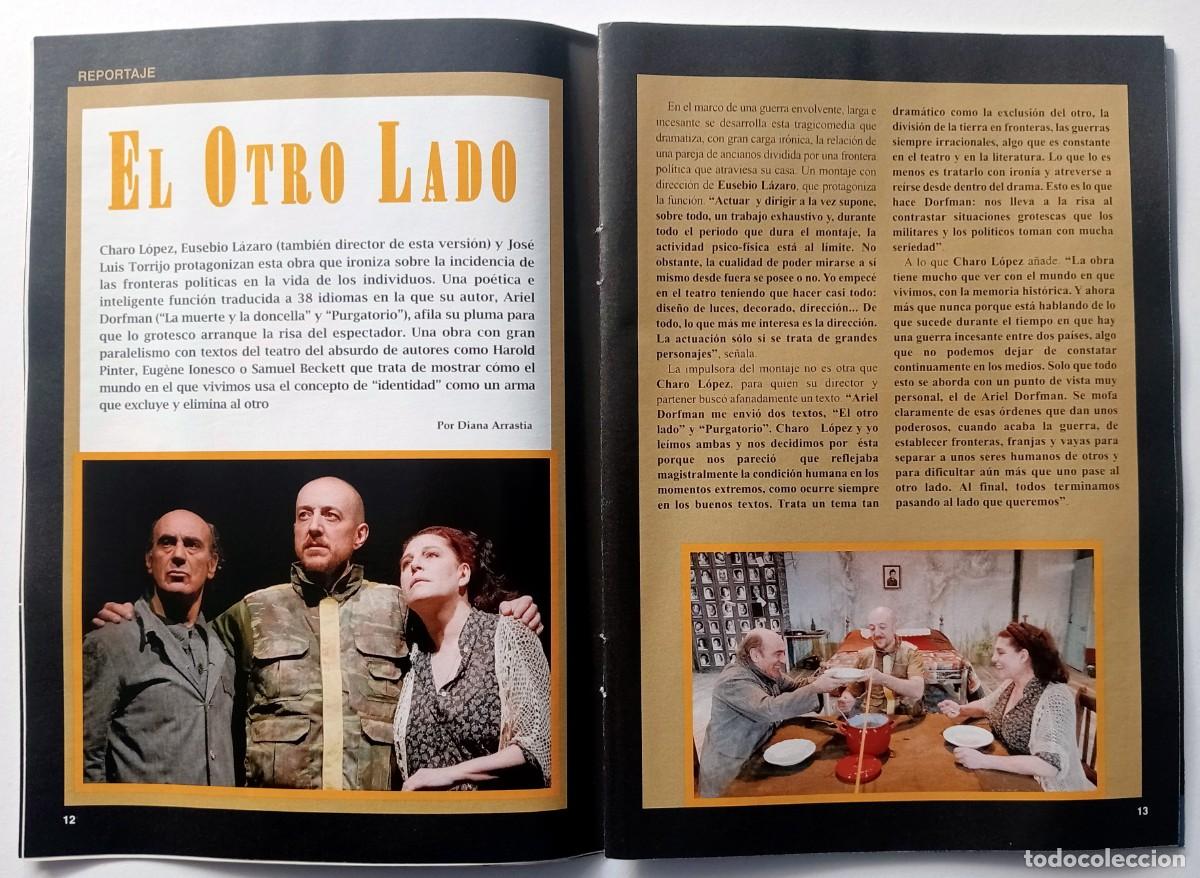 Coleccionismo de revistas y peri&oacute;dicos: OBRA DE TEATRO `EL OTRO LADO&acute; REPORTAJE REVISTA
