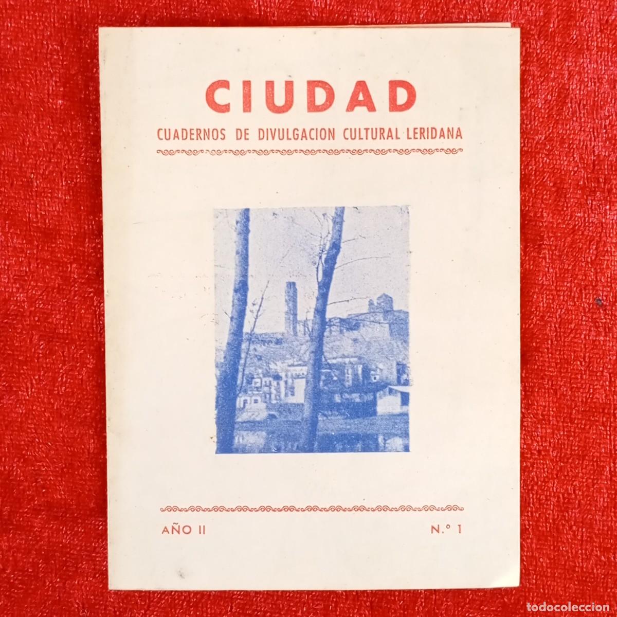 Coleccionismo de revistas y peri&oacute;dicos: CIUDAD - CUADERNOS DE DIVULGACION CULTURAL LERIDANA - A&Ntilde;O II N&ordm; 1 - 1950 - FOLLETO PUBLICIDAD / 546