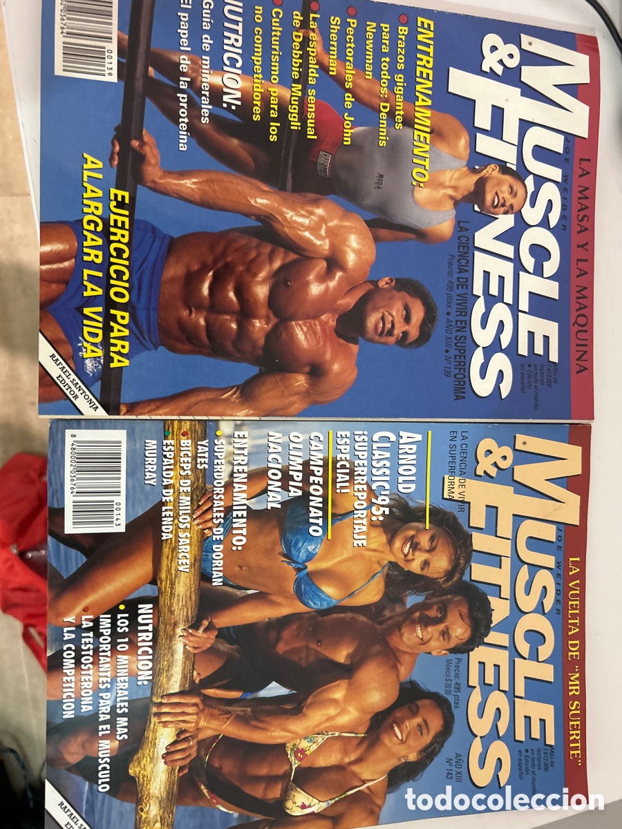 Coleccionismo de revistas y peri&oacute;dicos: Lote dos revistas Muscle & Fitness.